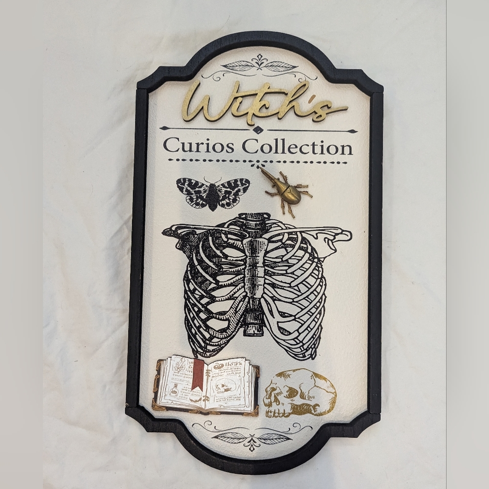 Witch's Curios Collection sign